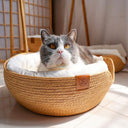 Pack Gato Feliz — Juguete Interactivo + Cesta de Fibra Natural - componente