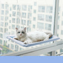 Hamaca de Ventana para Gatos con Ventosas - azul