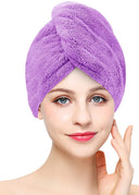 Turbante Toalla de Microfibra para el Pelo - morado