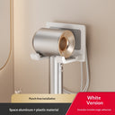 Soporte de Pared para Secador de Pelo Sin Taladro - blanco