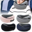 Almohada de Viaje Cervical en U — Espuma Viscoelástica Ajustable