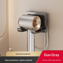 Soporte de Pared para Secador de Pelo Sin Taladro - gris
