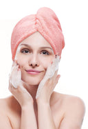 Turbante Toalla de Microfibra para el Pelo - rosa